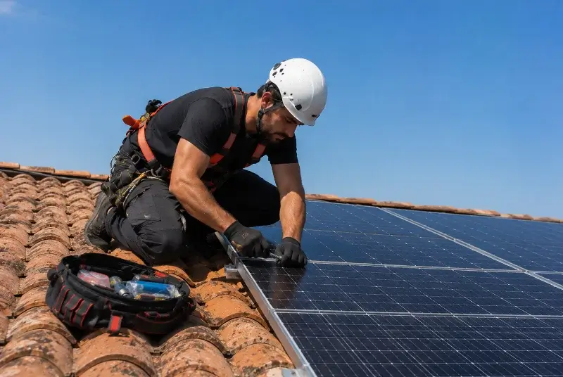 Maintenance et monitoring de panneaux solaires à Bresse Vallons